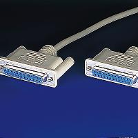 ROLINE 11.01.5118 :: Сериен кабел за връзка, DB-25 F - F, 1.8 м, нул-модем