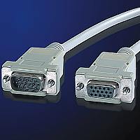 ROLINE 11.01.6590 :: VGA кабел HD15 M/F, 9.0 м, удължителен кабел