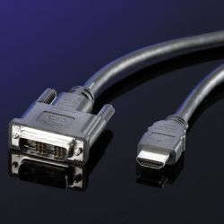 ROLINE 11.04.5519 :: DVI to HDMI Cable, DVI M-HDMI M, 1.0 m