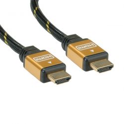 ROLINE 11.04.5563 :: ROLINE GOLD HDMI High Speed Cable, HDMI M - HDMI M 3 m