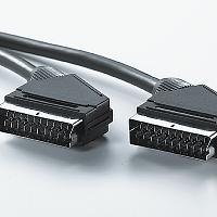 VALUE 11.99.4309 :: Scart видео кабел, 10.0 м, Scart M/M, tin-plated, черен цвят