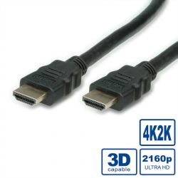 VALUE 11.99.5682 :: HDMI Ultra HD Cable + Ethernet, M/M, black, 3.0 m