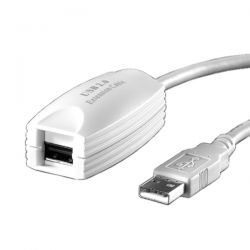 VALUE 12.99.1100 :: USB 2.0 удължителен кабел, бял, 5 м