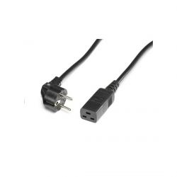 ROLINE 19.08.1552 :: Захр. кабел Шуко, IEC320-C19, 16A/250V, черен, 2.0 м