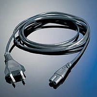 VALUE 19.99.2096 :: Захранващ кабел за лаптоп, 2-пинов, черен, 1.8 м
