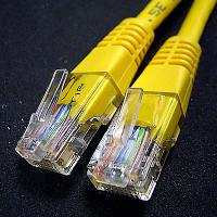 ROLINE 21.15.0562 :: UTP Patch кабел Cat.5e, 5.0 м, AWG24, жълт цвят