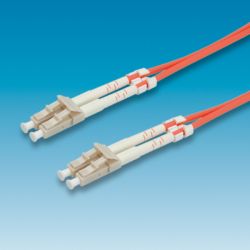 VALUE 21.99.9251 :: Fibre Optic Jumper Cable 62, 5/125µm LC/LC, orange 1 m