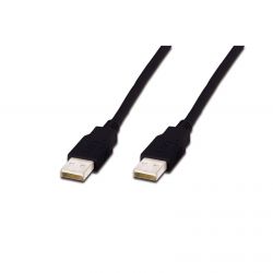 ASSMANN AK-300100-018-S :: USB 2.0 кабел, Type A-A, M/M, 1.8 м, черен