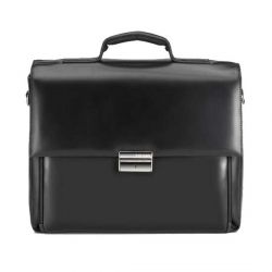 TUCANO BOPT :: Bag for 15" notebook, Optima, true leather, black
