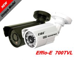 CIGE DIS-968EF :: Охранителна камера, 1/3" 960H ExView CCD Sony, 3.6 мм обектив, 25 м IR прожектор, 700 TVL, IP66, бяла