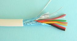 ELAN 025061 :: Alarm Cable, 2x 0.50 + 6x 0.22, 250V, Ø 5.50 mm, Shielded, 100 m