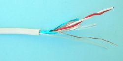 ELAN 032021 :: Alarm Cable, 2x 0.22, Twisted Pair, 450V, Ø 3.80 mm, Shielded, 100 m