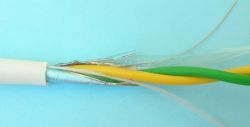 ELAN 032101 :: Alarm Cable, 2x 1.00, Twisted Pair, 450V, Ø 6.20 mm, Shielded, 100 m