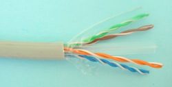 ELAN 098238 :: Мрежов кабел, UTP, Cat. 6, Ø 6.80 ± 0.20 мм, 1000 м макара, сив