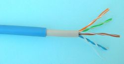 ELAN 098248A :: Network Cable, UTP, Cat. 5e, Ø 6.70 ± 0.10 mm, 1000 m drum, Double jacket, Blue