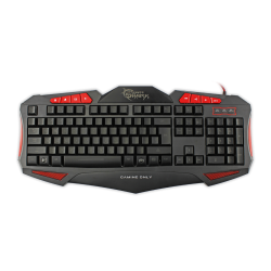 WHITE SHARK GK-1621R :: Геймърска клавиатура Shogun, червена подсветка