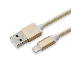 SBOX IPH7-G :: Кабел за данни USB към Lightning, 1.5 м, златист