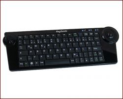 KeySonic KSK-3200 RF :: безжична мини клавиатурта с тракбол
