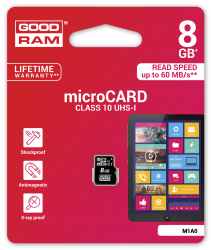 GOODRAM M1A0-0080R11 :: 8 GB MicroSD HC карта, Class 10, UHS-1