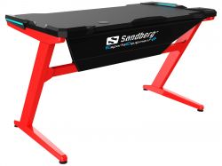 SANDBERG SNB-640-90 :: Fighter Gaming Desk, Red