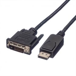 ROLINE 11.04.5612 :: ROLINE кабел, DisplayPort M - DVI M, 5.0 м