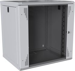 MIRSAN MR.WTC12U45DE.02 :: Сървърен шкаф за мрежово оборудване - 12U, D=450mm, W=565mm, Бял, за стена, Com-Box, Разглобен