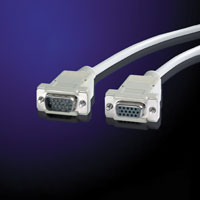 VALUE 11.99.6518 :: VGA cable HD15 M/F, 1.8m, 9 wires, extension cable