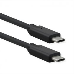 ROLINE 11.02.9072 :: ROLINE USB 3.2 Gen 2x2 Cable, PD (Power Delivery) 20V5A, with Emark, C-C, M/M, black, 1.5 m
