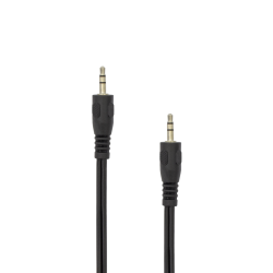 SBOX 3.5-3.5-M/M-0.5 :: Аудио кабел, 3.5 мм стерео жак M/M, 0.5 м, Черен