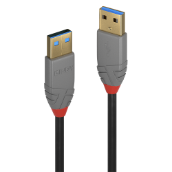 LINDY LNY-36751 :: USB 3.2 Type A кабел, Anthra Line, Type A-A , M/M, 1м