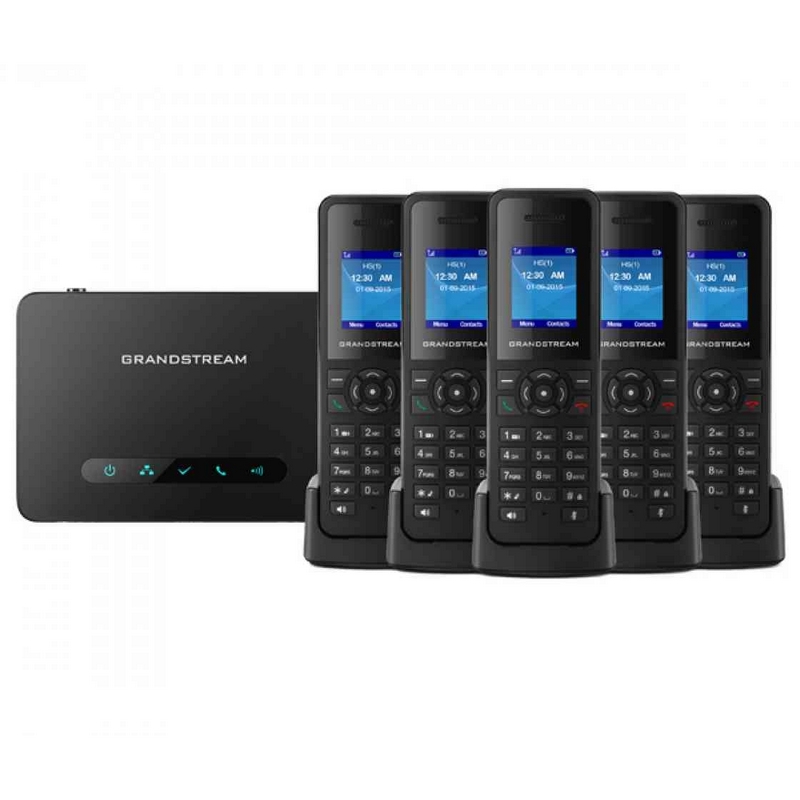 GRANDSTREAM DP750 :: DECT VoIP безжична базова станция, до 10 SIP линии, до 5 слушалки, PoE, 3-way voice конференции