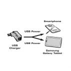 ROLINE 11.02.8302 :: ROLINE USB 2.0 AM към Galaxy+ Micro B кабел за зареждане, 0.15 м