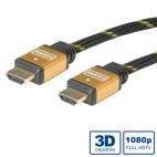ROLINE 11.04.5506 :: ROLINE Gold HDMI High Speed Cable with Ethernet, HDMI M-M 10 m