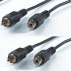 VALUE 11.99.4330 :: RCA удължителен кабел, 10.0 м, 2x RCA M/F
