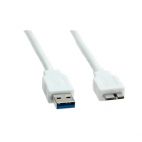 VALUE 11.99.8873 :: USB 3.0 кабел, USB Type A - Micro B, M/M, 0.8 м, бял