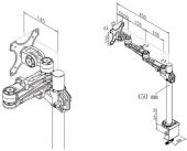 VALUE 17.99.1132 :: Single LCD Monitor Arm, 4 Joints, Desk Clamp