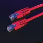 ROLINE 21.15.1321 :: S/FTP Patch кабел, Cat.6, PIMF, 0.5 м, червен цвят, AWG26
