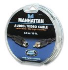 MANHATTAN 391177 :: Аудио видео кабел SVHS/RCA чинч, 3.0 м