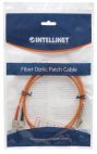 INTELLINET 471282 :: Fiber Optic Patch Cable, Duplex, Multimode, LC/SC, 62.5/125um, 5.0 m, Orange