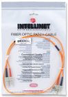 INTELLINET 515818 :: Fiber Optic Patch Cable, Duplex, Multimode, SC-SC, 62.5/125um, 1.0 m, Orange