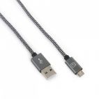 TUCANO CA-COMU-R/4 :: USB кабел, Type A - Micro B, M/M, червено+бяло или черно+бяло, 2.0 м