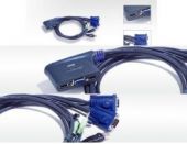 ATEN CS62U :: KVM превключвател, 2х 1, автом., USB, Audio