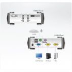 ATEN CS82U :: KVM Switch, 2-port, USB&PS2