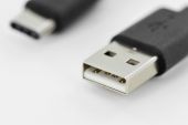 ASSMANN DK-300136-018-S :: USB Type-C кабел, USB-C М - USB-А М, 480 Mbps, 1.8 м