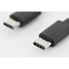 ASSMANN DK-300138-010-S :: USB Type-C connection cable, type C to C M/M, 1.0m, High-Speed, UL, bl