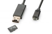 EDNET 31517 :: OTG USB 2.0 Data/Charging Cable with Micro SD Card Slot