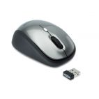 EDNET 81165 :: Безжична оптична мишка, 2.4 GHz, Nano приемник, On/Off бутон, 800/1600dpi, черно-сива