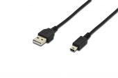 EDNET EDN-84128 :: USB 2.0 кабел, USB Type A M - Mini USB Type B M, 1.8 м