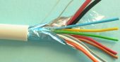 ELAN 025081 :: Alarm Cable, 2x 0.50 + 8x 0.22, 250V, Ø 5.70 mm, Shielded, 100 m