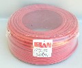 ELAN 032101R :: Fire Signal Cable, 2x 1.00, Twisted Pair, 450V, Ø 6.20 mm, Shielded, 100 m, Red